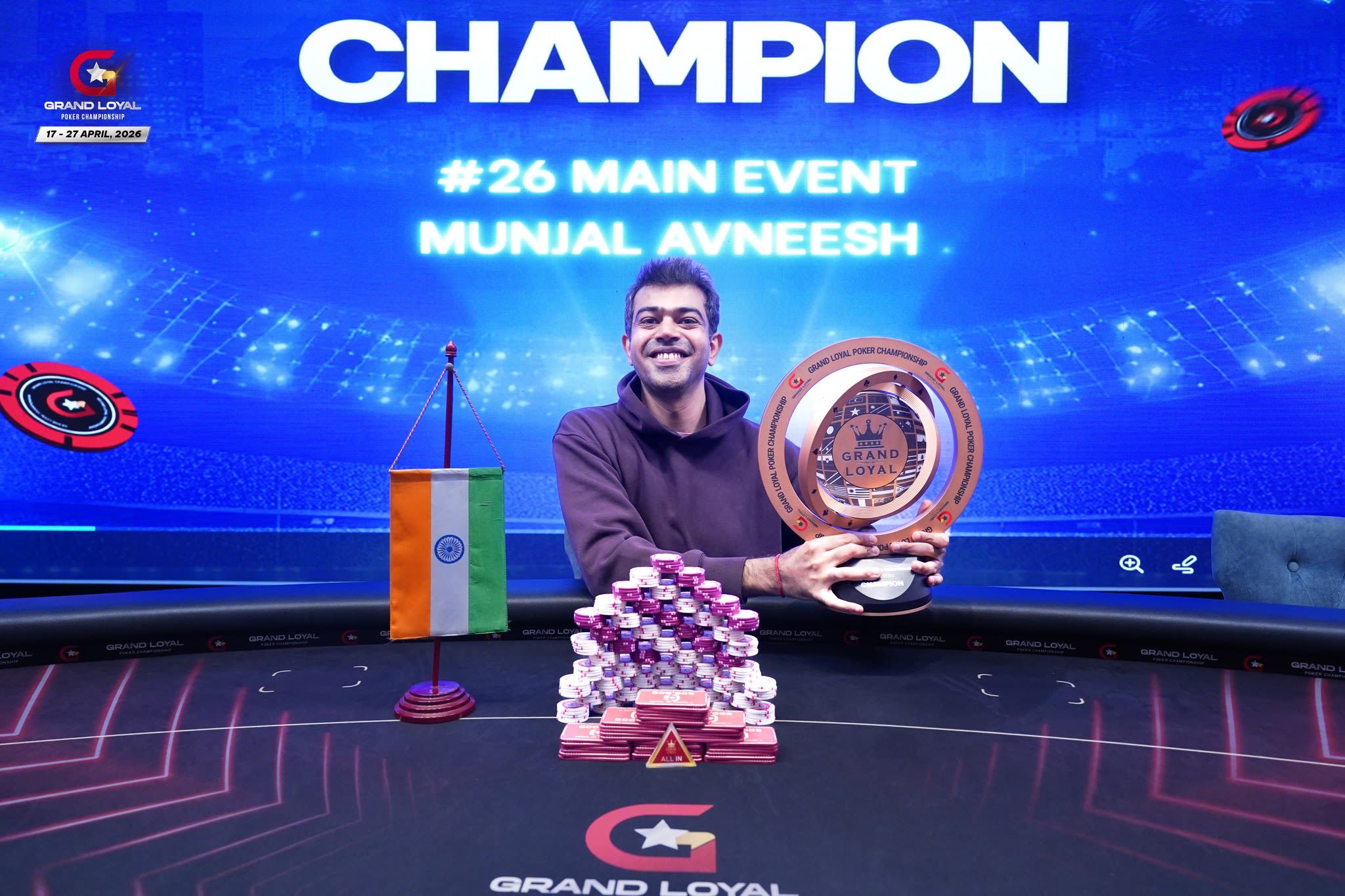Avneesh Munjal vô địch Main Event