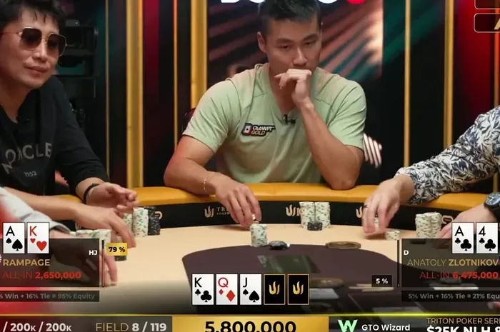 Rampage nhận 'bad beat' nghiệt ngã tại bàn cuối Triton Poker