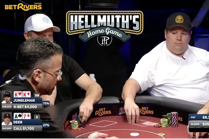 Shaun Deeb và Dan "Jungleman" Cates đối đầu tại Hellmuth's Home Game