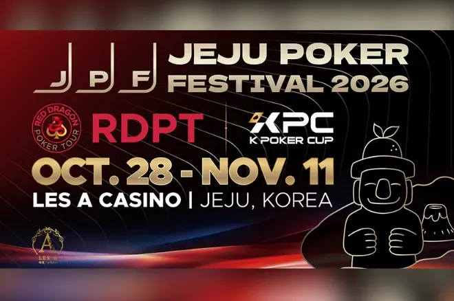 Jeju Poker Festival 2026 trở lại với tổng tiền bảo đảm 3,88 tỷ KRW tại LES A Casino