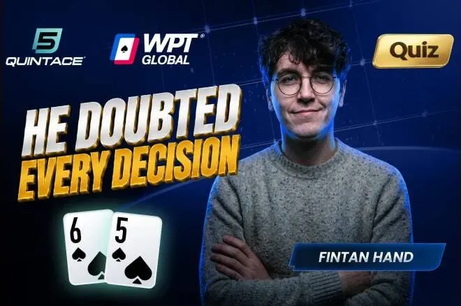 Fintan Hand chơi bài cash game và đặt câu hỏi về khả năng của mình