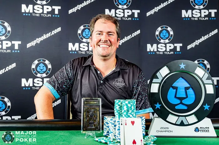 Jacob Long, đương kim Player of the Year, cuối cùng giành chức vô địch MSPT Main Event đầu tiên