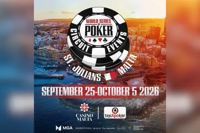 WSOP Circuit lần đầu đến Malta với Main Event 1.500 euro